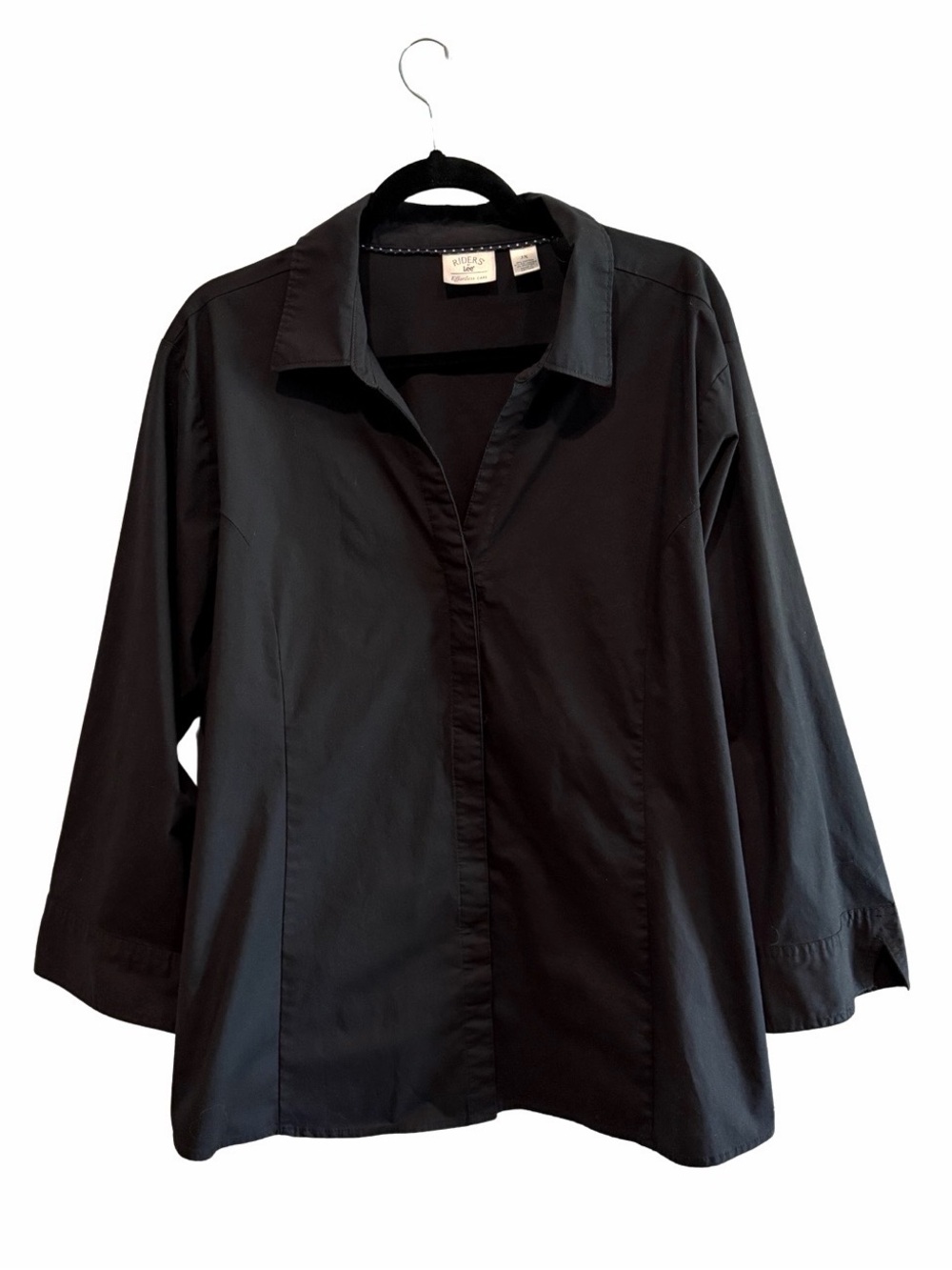 Riders by Lee Black Button Down Top
